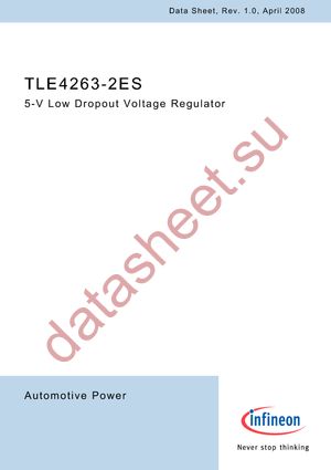 TLE4263-2ES datasheet  